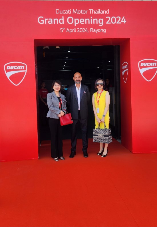 LeGroup congratulated and attended the Grand Opening ceremony of Ducati Motor in Rayong, Thailand on April 5th, 2024.
