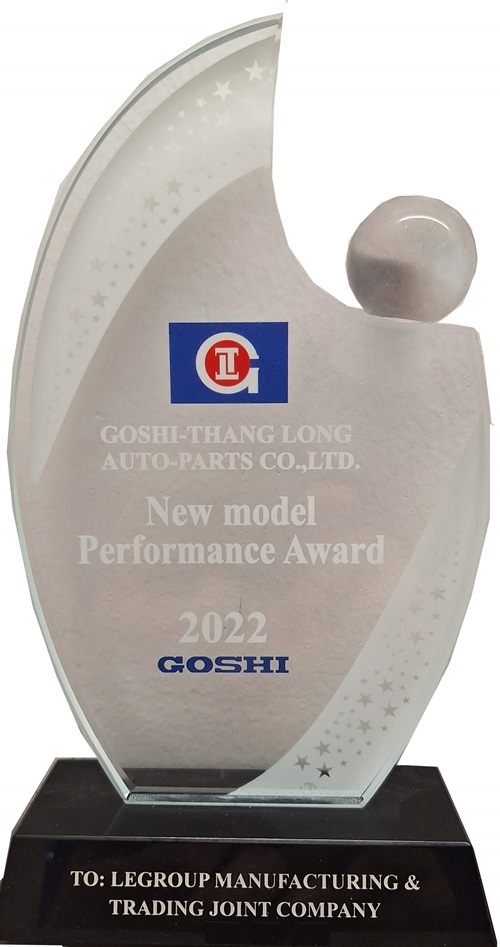 LeGroup receives Best New Model Performance Award from Goshi 2022.