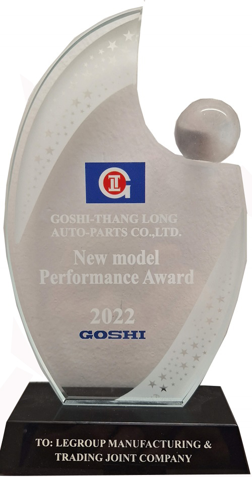 LeGroup receives Best New Model Performance Award from Goshi 2022.